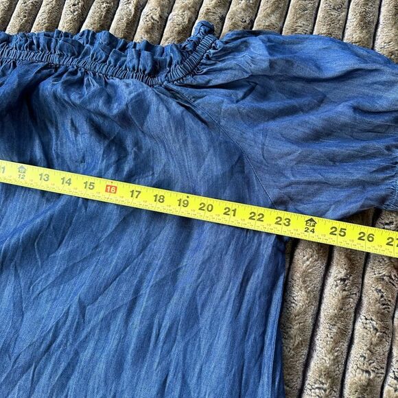 🎉5 for $45🎉 Wendy Williams Dress Women Size 1X Denim Blue - Picture 5 of 6